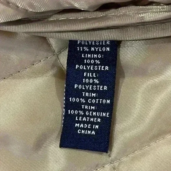 American Living Quilted Leather Detailing corduroy, neckline, Zip Jacket Size M - Picture 7 of 10